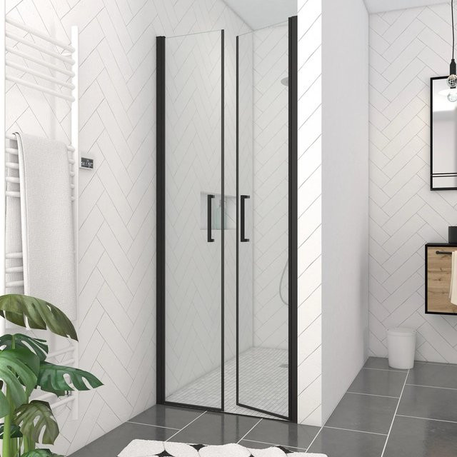 Aurlane Glasdusche Black Calm 80 in Schwarz, B: 80 cm, H: 200 cm - Bild 1