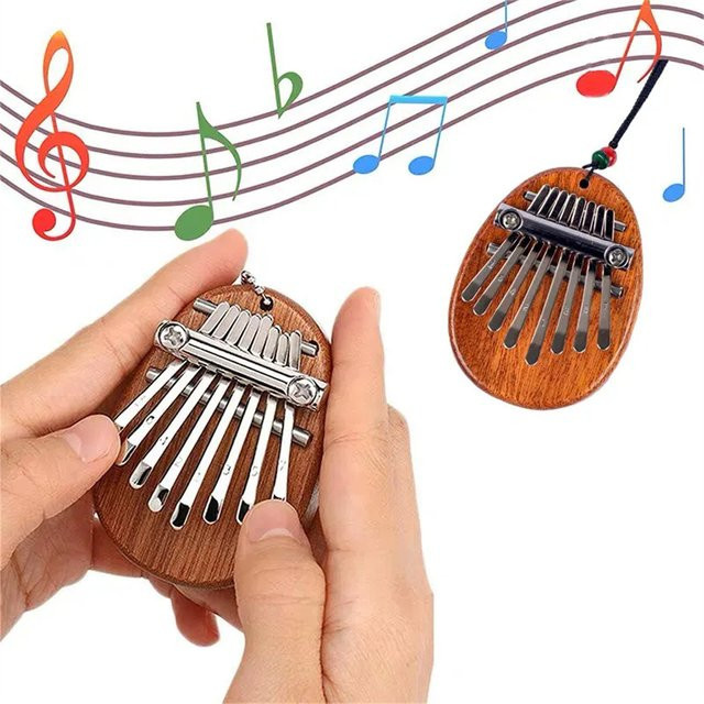 Miwayer Holz Mini Daumen Klavier, Musikspielzeug, 8 Töne - Bild 1