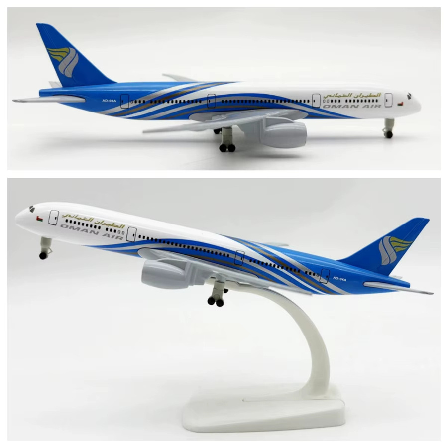 ZOCO Oman Airlines B787 Flugzeugmodell, Metall, 20cm - Bild 2
