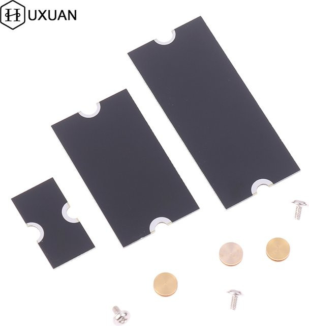 HUXUAN M2 NVMe SSD Adapter Konverterkarte für M2 2230 auf 2242 und 2280, Schwarz - Bild 1