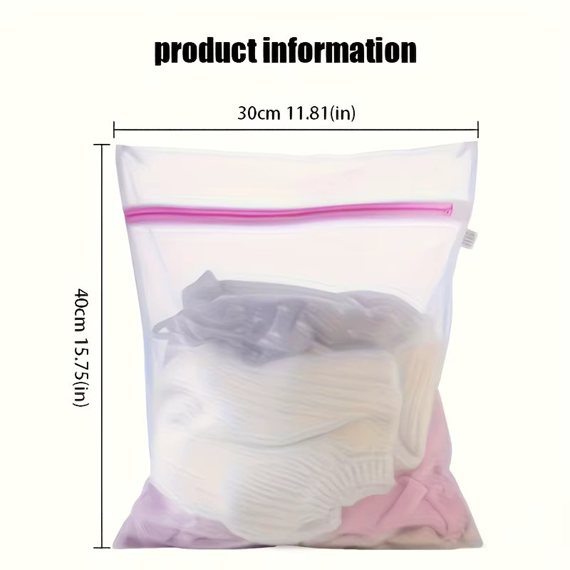 DUTRIEUX Wäschesack mit Reißverschluss als Netz-Wasch-Organizer für Kleidung, B/H: 40 x 30 cm - Bild 2