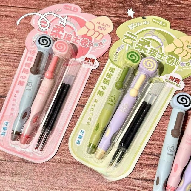 Kawai Stationary Swiss Roll Gel Pen mit Duft in Blau und Multicolour für ein reibungsloses Schreibgefühl - Bild 1