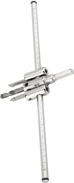 Verstellbares Lochsägen-Bohrer-Set von Painter aus Edelstahl in Silber für die Holzbearbeitung, Durchmesser: 30-300 mm - Bild 1