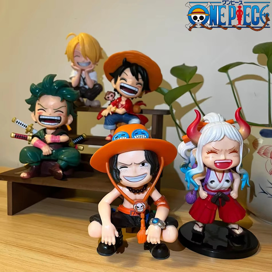 Bandai One Piece Luffy, Action-PVC-Figur, sitzende Position - Bild 3