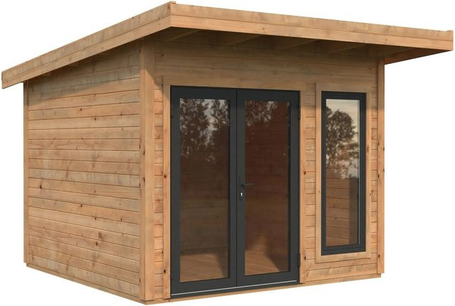 Palmako Gartenhaus Aurelia aus Fichtenholz mit Pultdach in Braun, B: 296 cm, T: 300 cm, H: 264 cm - Bild 1