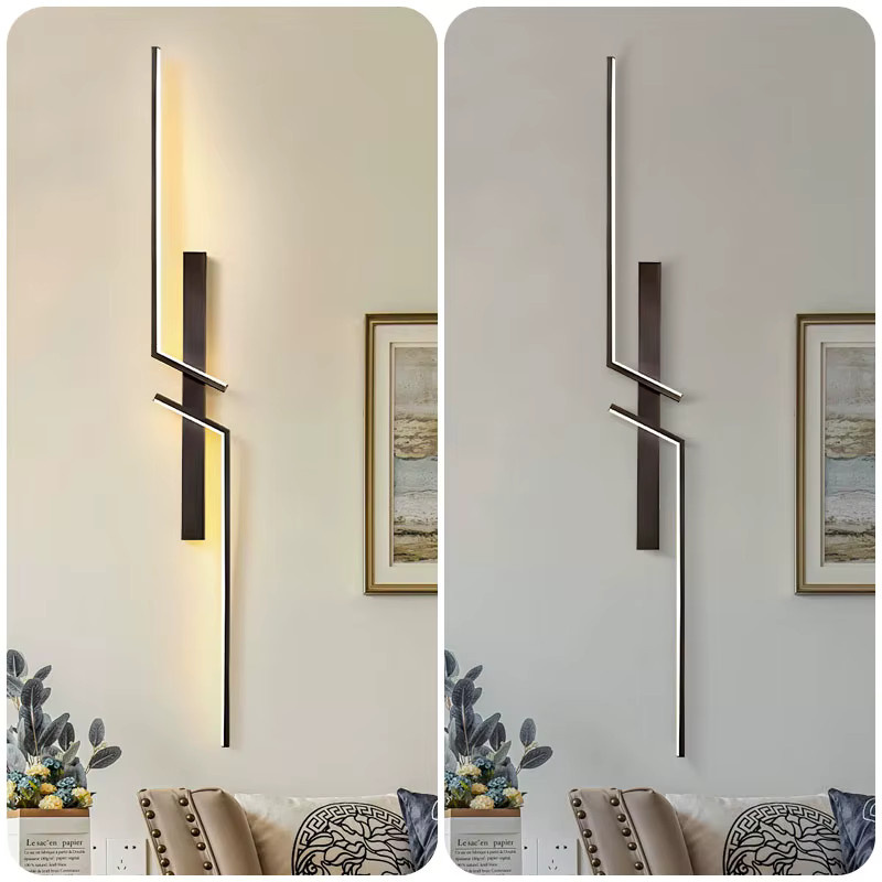 HAULVANG LED-Wandleuchte in Schwarz, moderne Up-Down Wandlampe aus Metall für Flur, Küche und Esszimmer mit warmweißem Licht - Bild 2
