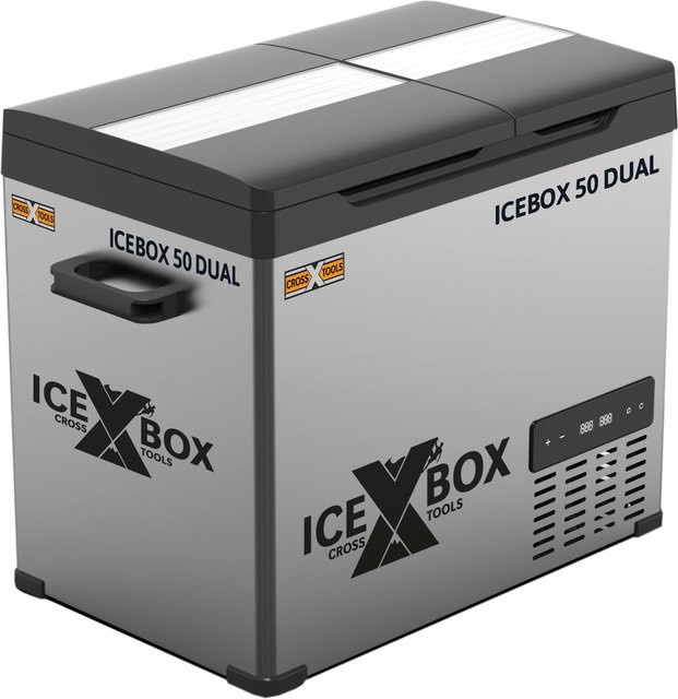 T.I.P. Icebox 50 DUAL Kompressor-Kühlbox Grau Schwarz mit Bluetooth und App-Steuerung, 49,5 l - Bild 1