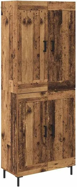 vidaXL Highboard Altholz in Braun aus Holzwerkstoff, B/T/H: 69,5 x 34 x 180 cm - Bild 1