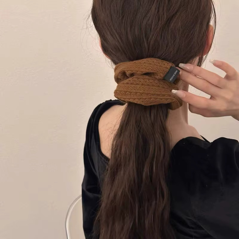 3er-Set Haar Hoops, gestrickte Textur, Koreanischer Stil, Einfarbig - Bild 2