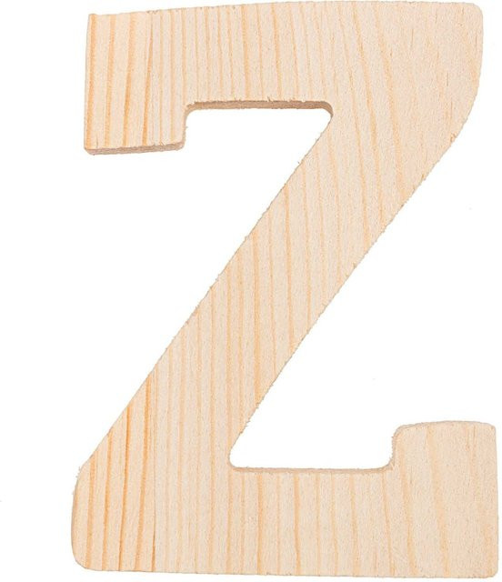 Rico Design Holz-Buchstabe Z aus Holz, Höhe: 8 cm - Bild 1