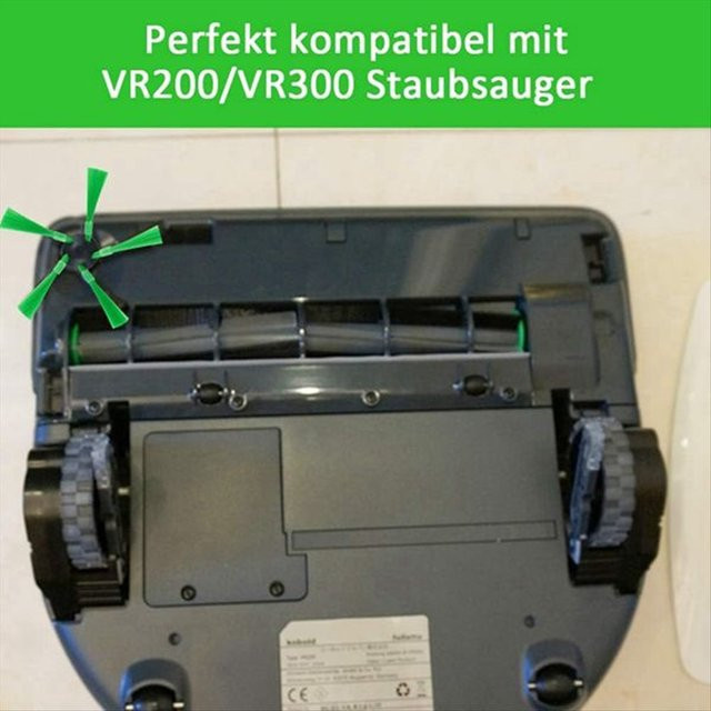 Vorwerk Kobold VR200 VR300 Ersatzteil-Set mit Seitenbürste und Hepa-Filter aus Kunststoff - Bild 1
