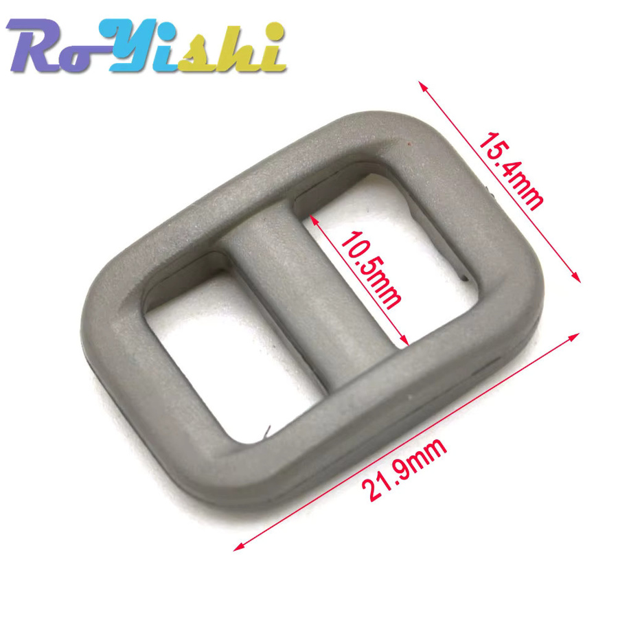 RoYishi Tri-Glide Kunststoffschieber in Bunt, 12er Packung, 3/8 Zoll, verstellbare Schnallen für Rucksackgurte und Gurtband, Breite: 10,5 mm - Bild 2