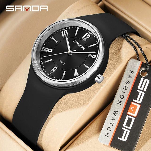 SANDA Armbanduhr, Quarz, Grün, Silikon, Unisex - Bild 1