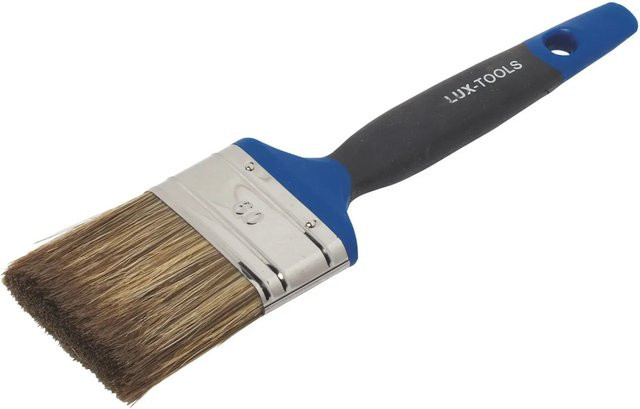 LUX-TOOLS Flachpinsel Soft Grip Lasur Blau 60 mm - Bild 1