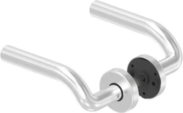 FeNau Türdrücker-Paar aus Edelstahl in Silber, gebürstet, inklusive 8 mm Drückerstift - Bild 1