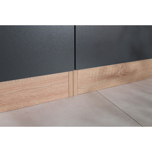 Respekta Küchenmöbel-Set Merle in Grau mit Glastüren und Soft-Close-Funktion, B/H/T: 100 x 200 x 60 cm - Bild 3