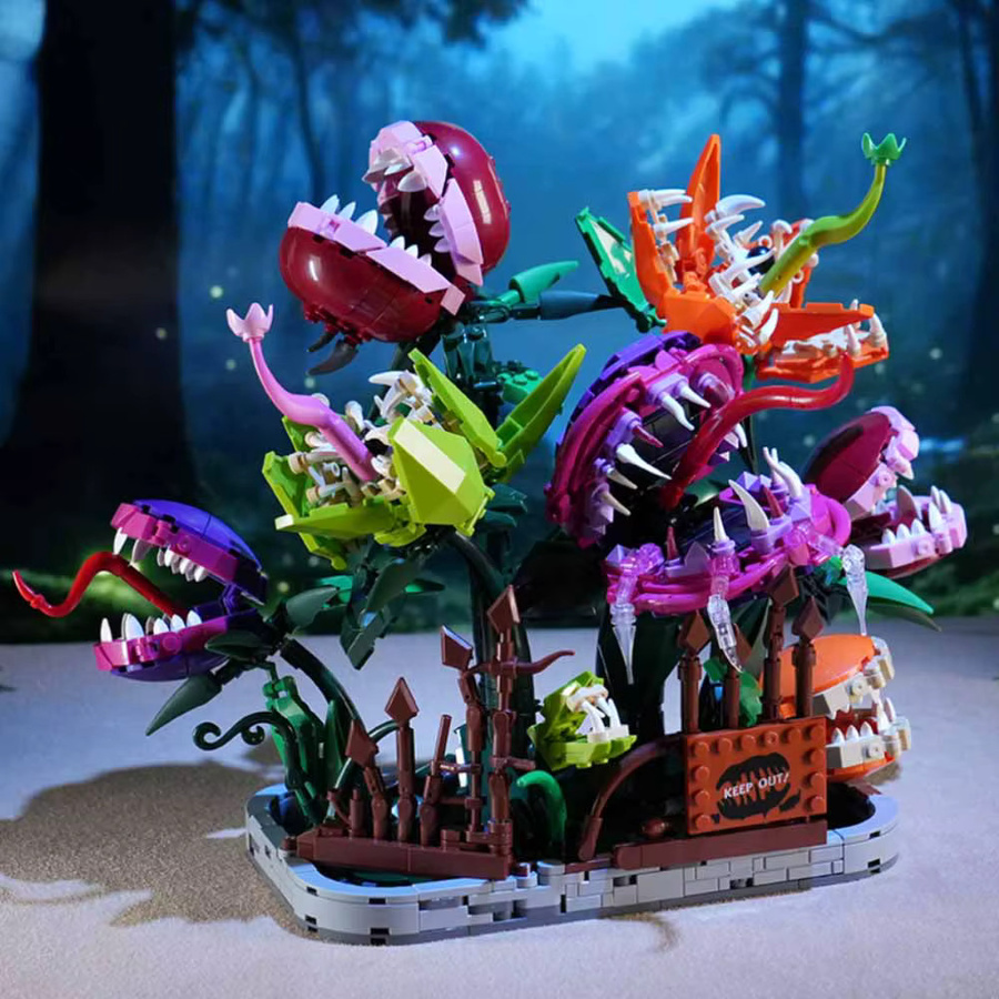 MOC Kannibal-Blumen-Herrenhaus, Bausteine, Fantasy, Mehrfarbig - Bild 2