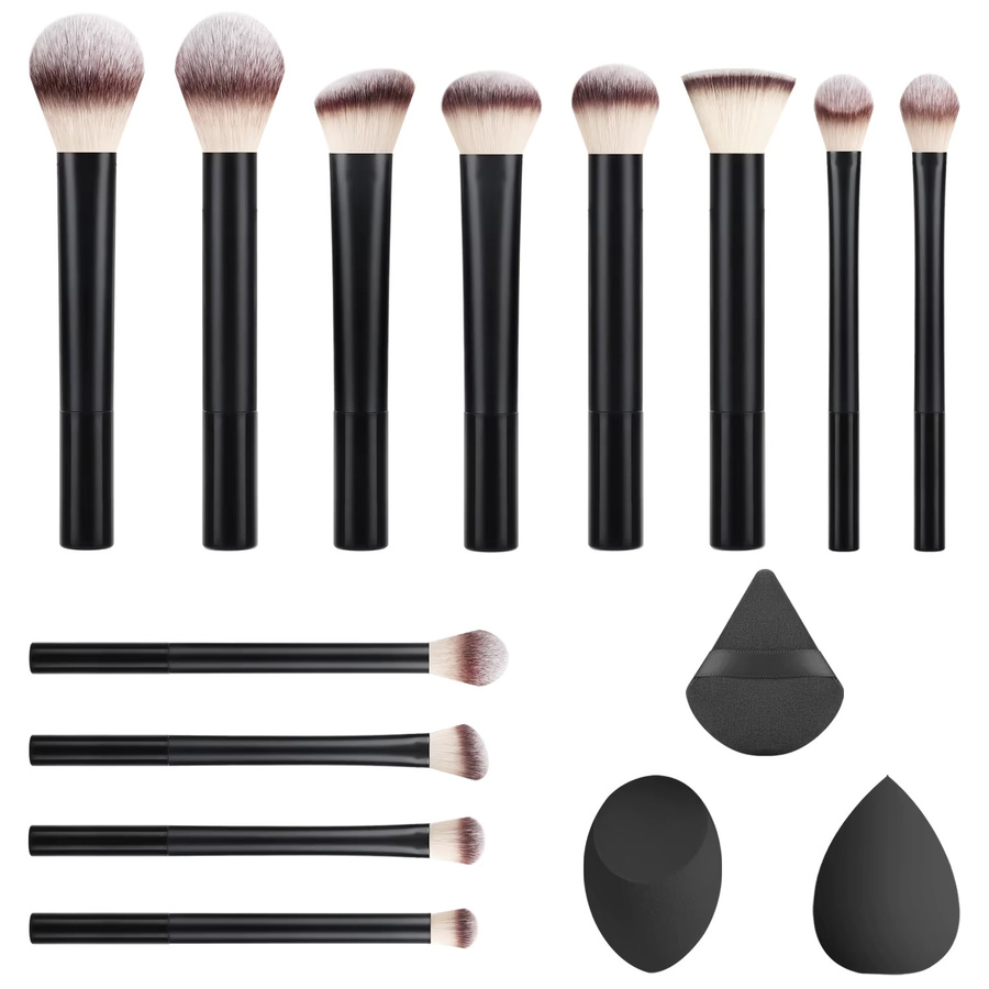 Ronshadow Make-up Pinsel Set, 12 Stück, Schwarz, Unisex - Bild 2