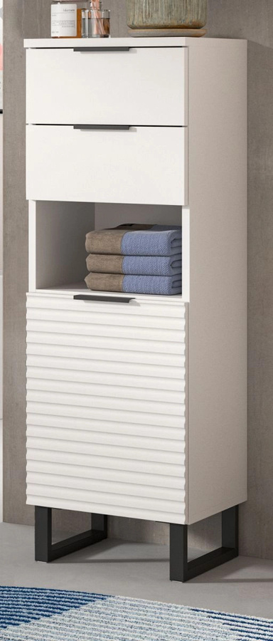 Badkommode Inn.Furn Roove in Weiß mit Soft-Close-Schubladen, Breite: 35 cm - Bild 1