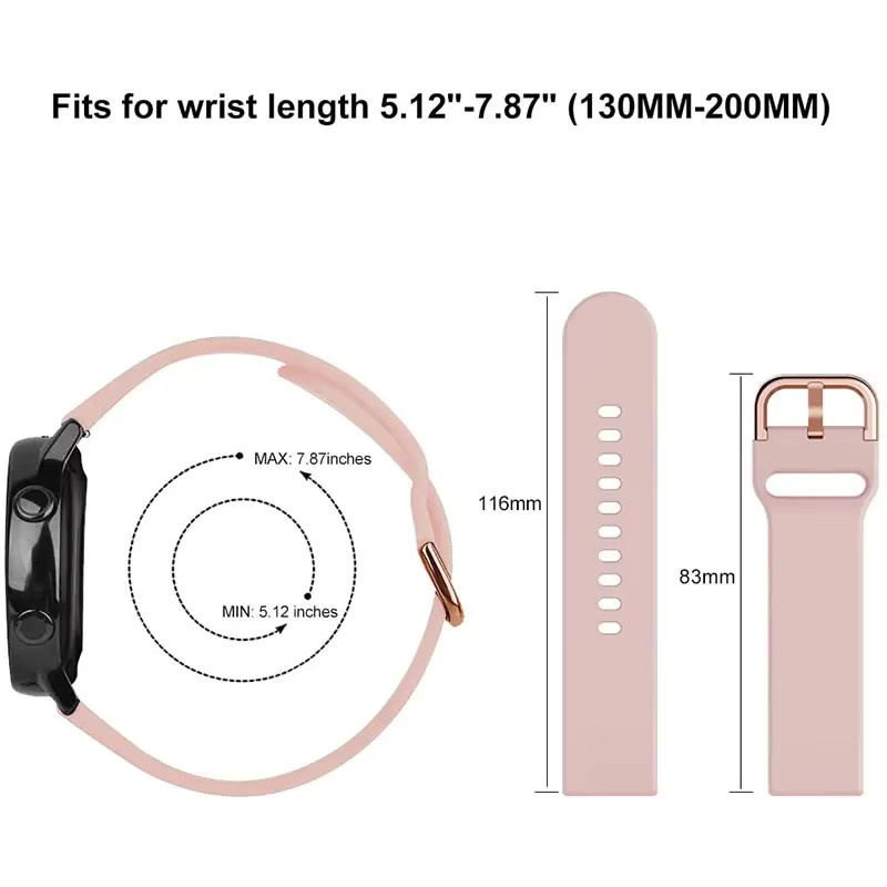 Hiyii Uhrenarmband Silikon, pink, Amazfit Bip 6 Bip 5 - Bild 1