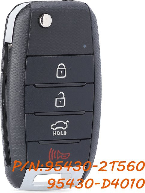 KEYECU Fernschlüsselanhänger für Kia Optima in Schwarz (95430-2T560 95430-D4010) - Bild 1