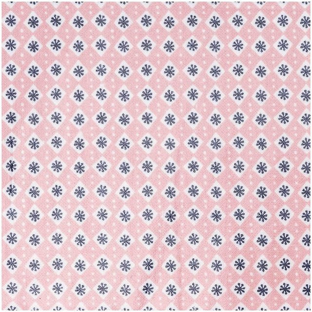 Rico Design Druckstoff Rautenmuster in Blassrosa mit 140 cm Breite - Bild 1