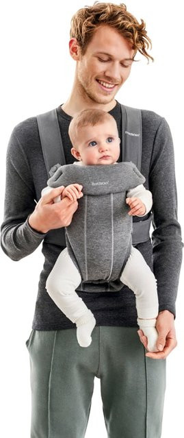 BabyBjörn Babytrage Mini 3D Jersey in Grau - Bild 1