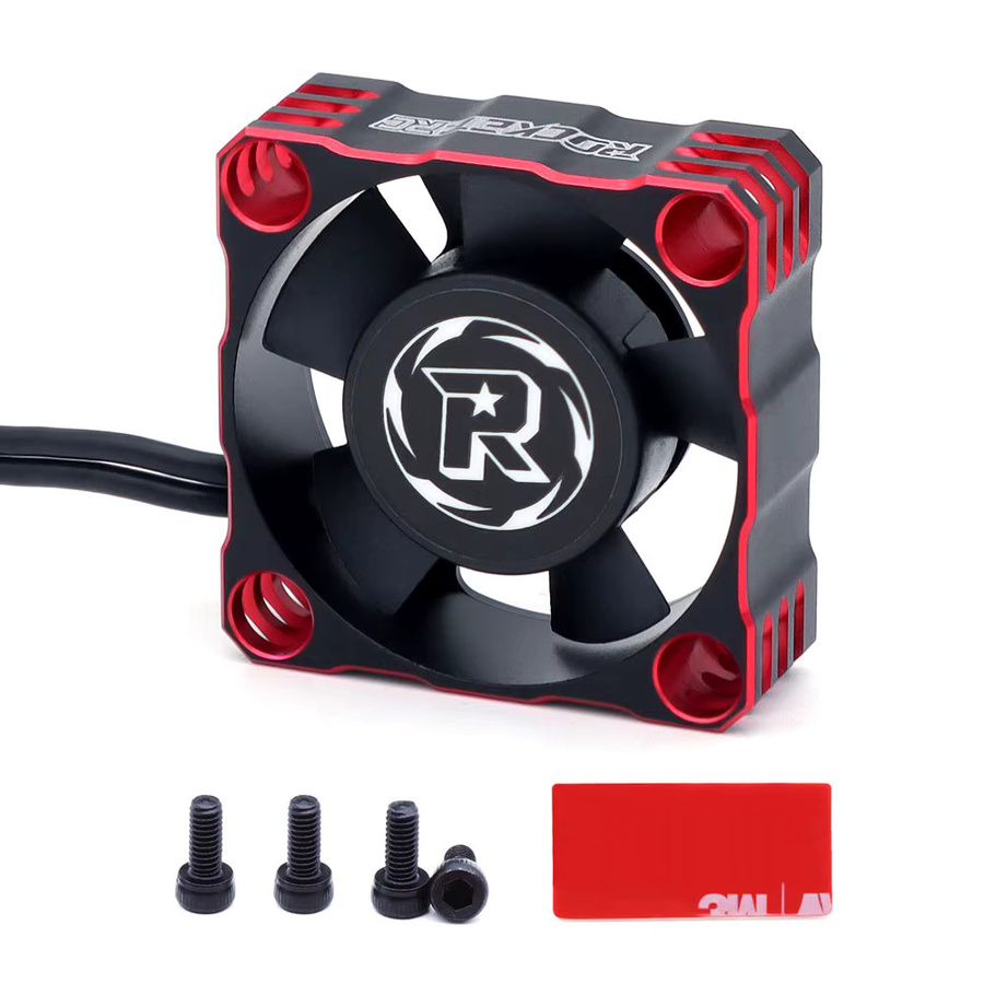 SURPASS Rocket-Rc V3 Metall-Schnellkühlventilator, Rot, 1:10 - Bild 4