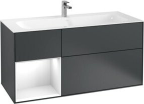 V&B Waschtischunterschrank Finion Wandbeleuchtung in lackierter Ausführung, Breite: 119,6 cm, Tiefe: 49,8 cm - Bild 1