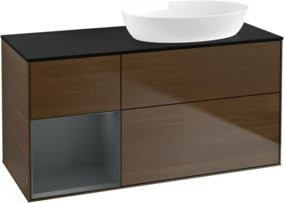 V&B Waschtischunterschrank Finion in Platinblau lackiert, Breite: 120 cm, Tiefe: 50,1 cm, Höhe: 50,1 cm - Bild 1