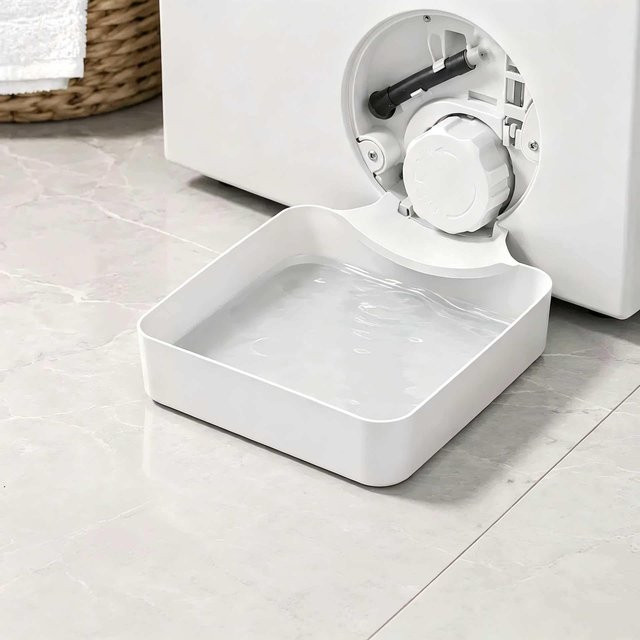 TOOLCRAFT Wasserauffangschale für Waschmaschinentrommeln in Grau und Weiß - Bild 1