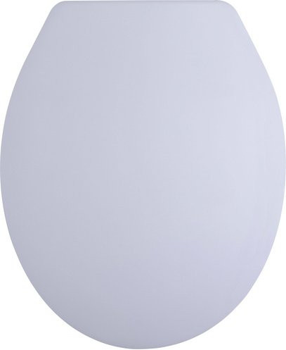 Cornat WC-Sitz CETINA aus Duroplast, oval, grau, Breite: 38,6 cm, Tiefe: 46,9 cm, Höhe: 5,2 cm - Bild 1