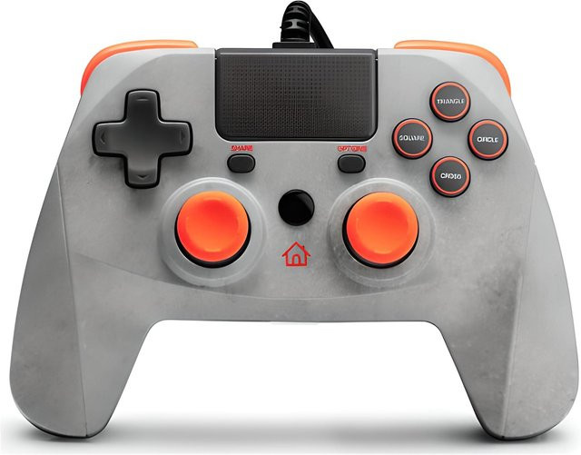 Snakebyte PS4 Controller Game Pad 4S Rock mit Kabel in Grau - Bild 1