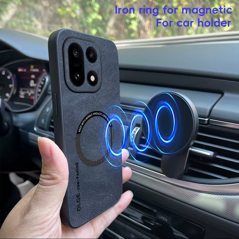 Retro Leder Soft Hülle für OnePlus 15 13 13T 12 12R 11 Ace 2 2V 3 3V Nord CE 5 6 Pro 5G mit magnetischem kabellosem Laden in Weiß - Bild 4