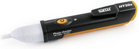 HT Instruments HT20S Berührungsloser Spannungsprüfer CAT IV 1000V mit Akustik und LED in Rot-Schwarz - Bild 1