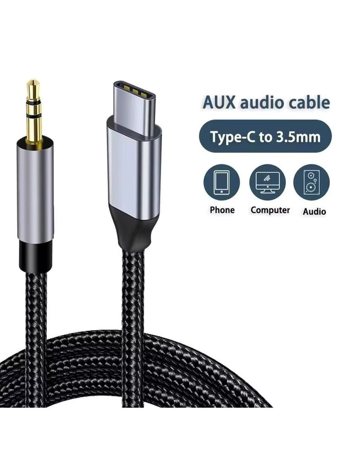 Mrgabwte USB-C auf 3,5 mm Klinke Audiokabel in Schwarz für iPhone 16 Pro, Xiaomi und Huawei - Bild 7