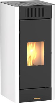 BLAZE Pelletofen Ilia in Weiß mit 8 kW Leistung und WiFi-Funktion - Bild 1