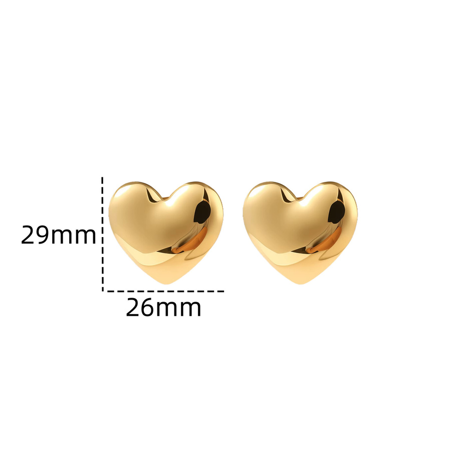 St.delan Ohrstecker Edelstahl, Gold, Damen, Minimalistisch - Bild 3