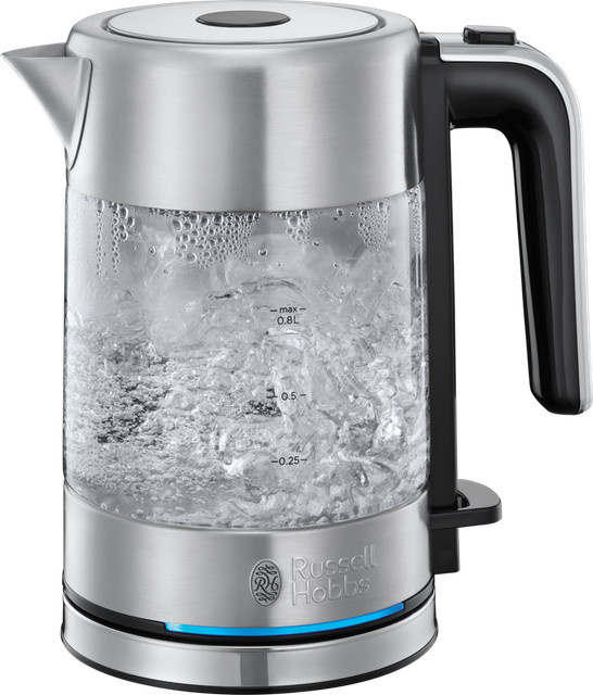 Russell Hobbs Compact Home Wasserkocher, Silber, 0,8 l - Bild 1