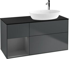 V&B Waschtischunterschrank Finion in Anthrazit, Breite: 120 cm, Tiefe: 50,1 cm, Höhe: 50,1 cm - Bild 1