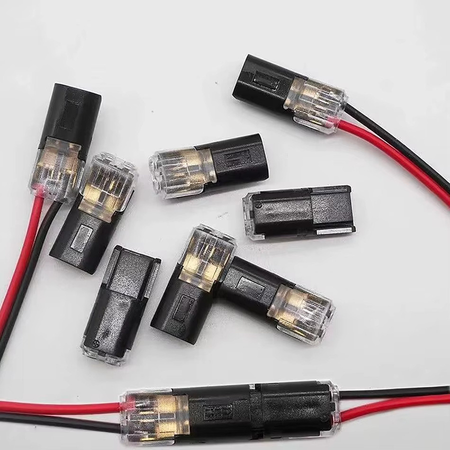 AOKIN Doppeldraht-Steckverbinder mit Verriegelungsschnalle, 2-Pin elektrische LED-Kabelverbinder zum Stecken - Bild 4