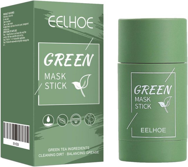 EELHOE Grüner Tee Masken-Stift, Reinigung, Fettige Haut, Unisex - Bild 1