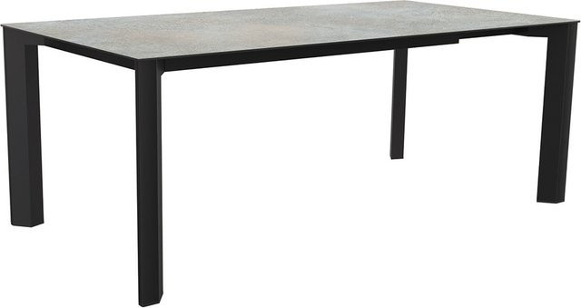 Stern Ausziehtisch Penta Aluminium in Anthrazit mit Silverstar Quartz Tischplatte B/T: 200 bis 250 x 100 cm - Bild 1