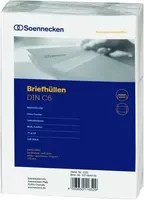 Soennecken Briefumschläge DIN C6 ohne Fenster weiß selbstklebend aus Papier - Bild 1