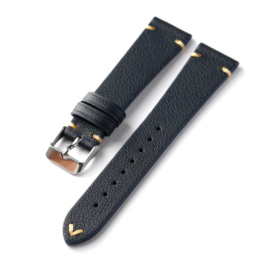 Raystray Uhrenarmband Leder, blaugrün-schwarz, Vintage - Bild 1