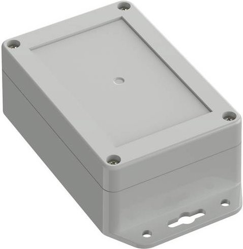 TRU COMPONENTS TC-10860556 Flansch-Gehäuse aus ABS Kunststoff in Lichtgrau, B/T/H: 120 x 80 x 45,2 cm - Bild 1