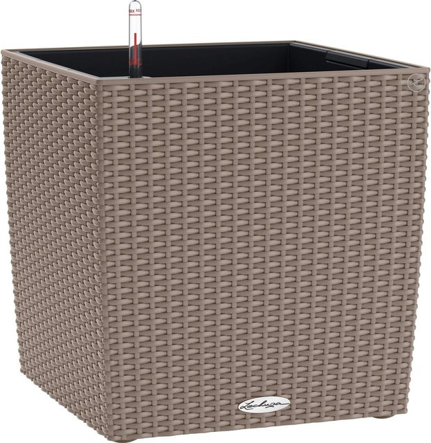 Lechuza Pflanzgefäß Cube Cottage Sandbraun B/T/H: 50 x 50 x 50 cm - Bild 1