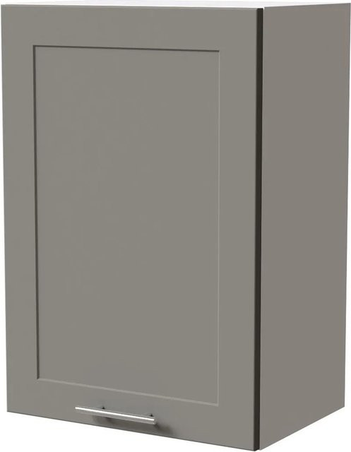 Feldmann-Wohnen Hängeschrank Oslo Küchenschrank Weiß und Staubgrau Matt B/T/H: 50 x 32,5 x 72 cm - Bild 1