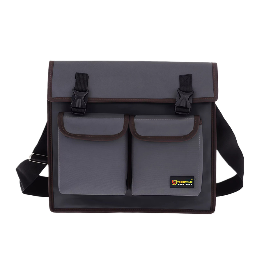 Wasserdichte Oxford-Werkzeugtasche aus Polyester mit Umhängegurt in Blau und Grau für Elektriker und Hardware-Reparaturen - Bild 2