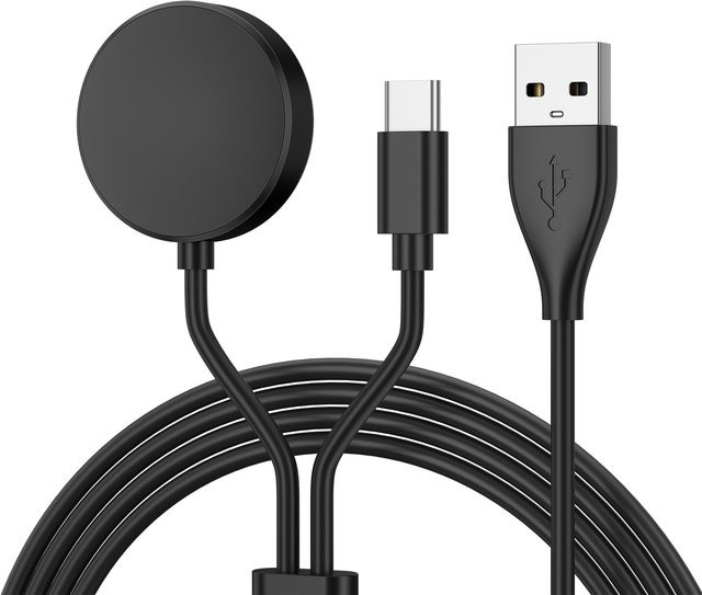 Samsung USB-C Ladegerät für Galaxy Watch 4 in Schwarz - Bild 1